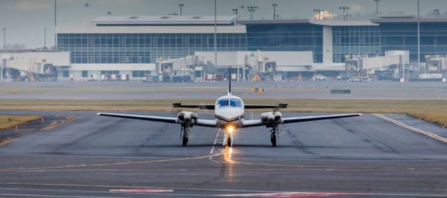 Cherry Cabs vehicle at airport for pickup and drop services